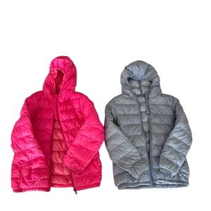 Bundle of 2 Girls’ Puffer Jackets (Size 5/6X)